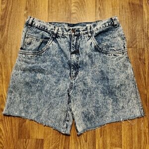 Vintage 90s Acid Wash Shorts Men 35‎ Freeway Gitano Denim Blue Jean Casual